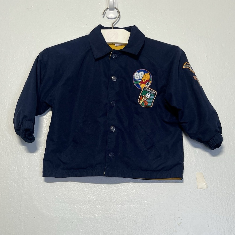 Vtg Walt Disney World‎  Embroidered Woodsmen Soccer 1968  Windbreaker Jacket 3T